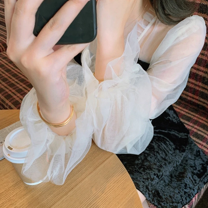 

High Waist Black Dress Woman 2021 Spring Autumn Velvet Vintage Dress A-Line V-Neck Puff Sleeve Short Dress