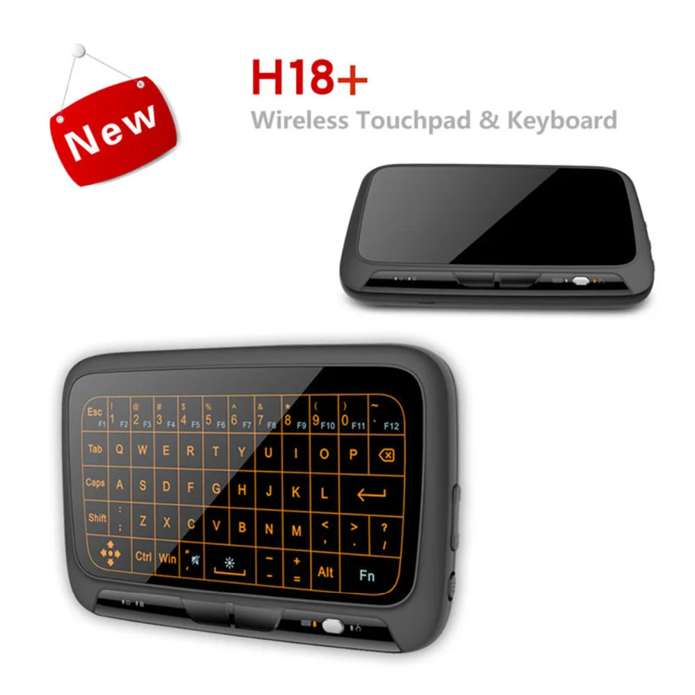 Mini Backlight Wireless Keyboard 2.4GH18 Plus USB Portable with Touchpad Mouse for Windows Android Smart TV Linux | Электроника