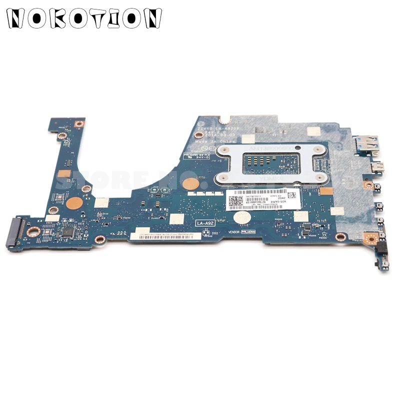 Материнская плата NOKOTION ZIVY0 LA A921P для ноутбука Lenovo Yoga 2 13 материнская 3 дюйма телефон