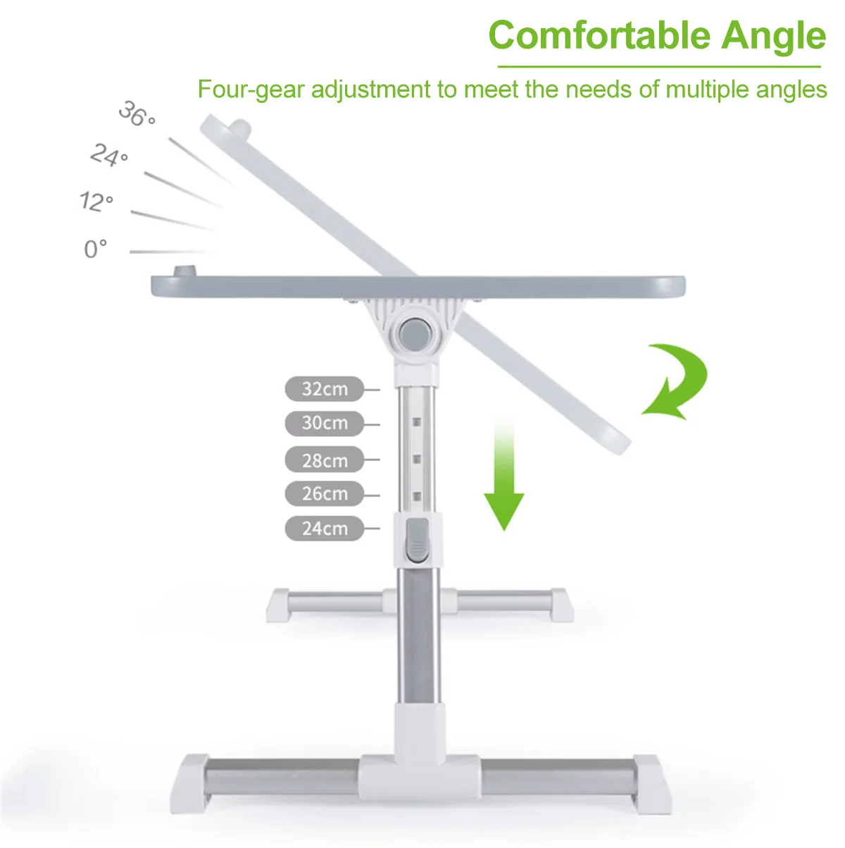 Portable Adjustable Folding Laptop Table Iron Sofa Bed Office Stand Desk Computer Notebook 52cm*30cm | Мебель