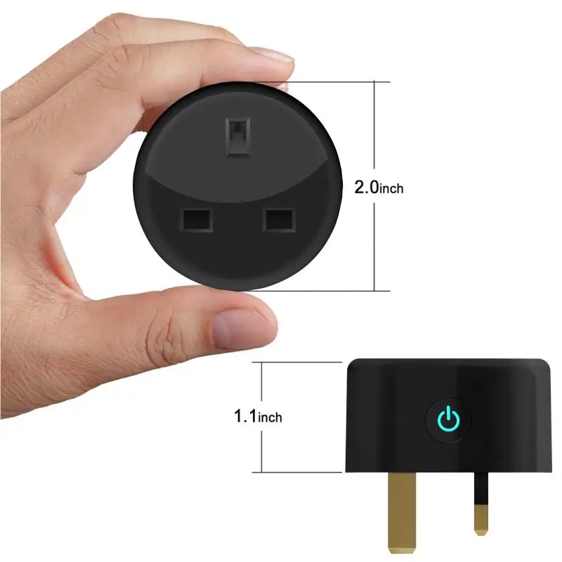 

WiFi Smart Plug 10A UK Socket Tuya SmartLife APP Remote Control Voice Control Timing Function Work With Alexa Google Assistant