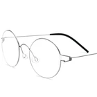 Ультралегкие Круглые ретро-очки YIMARUILI из титанового сплава без винтов для мужчин и женщин, оправа для оптических очков 28607