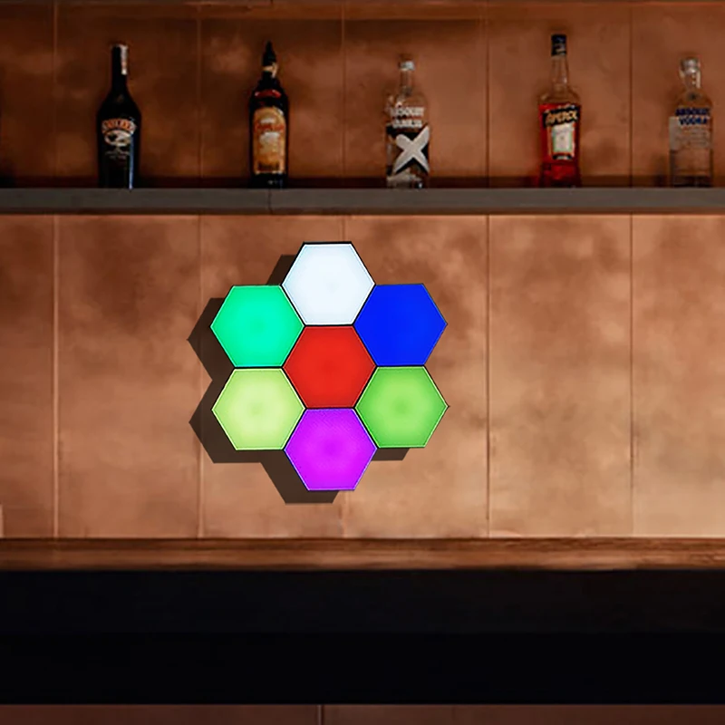 Креативный светодиодный ночник RGB для домашнего декора квантовая модульная