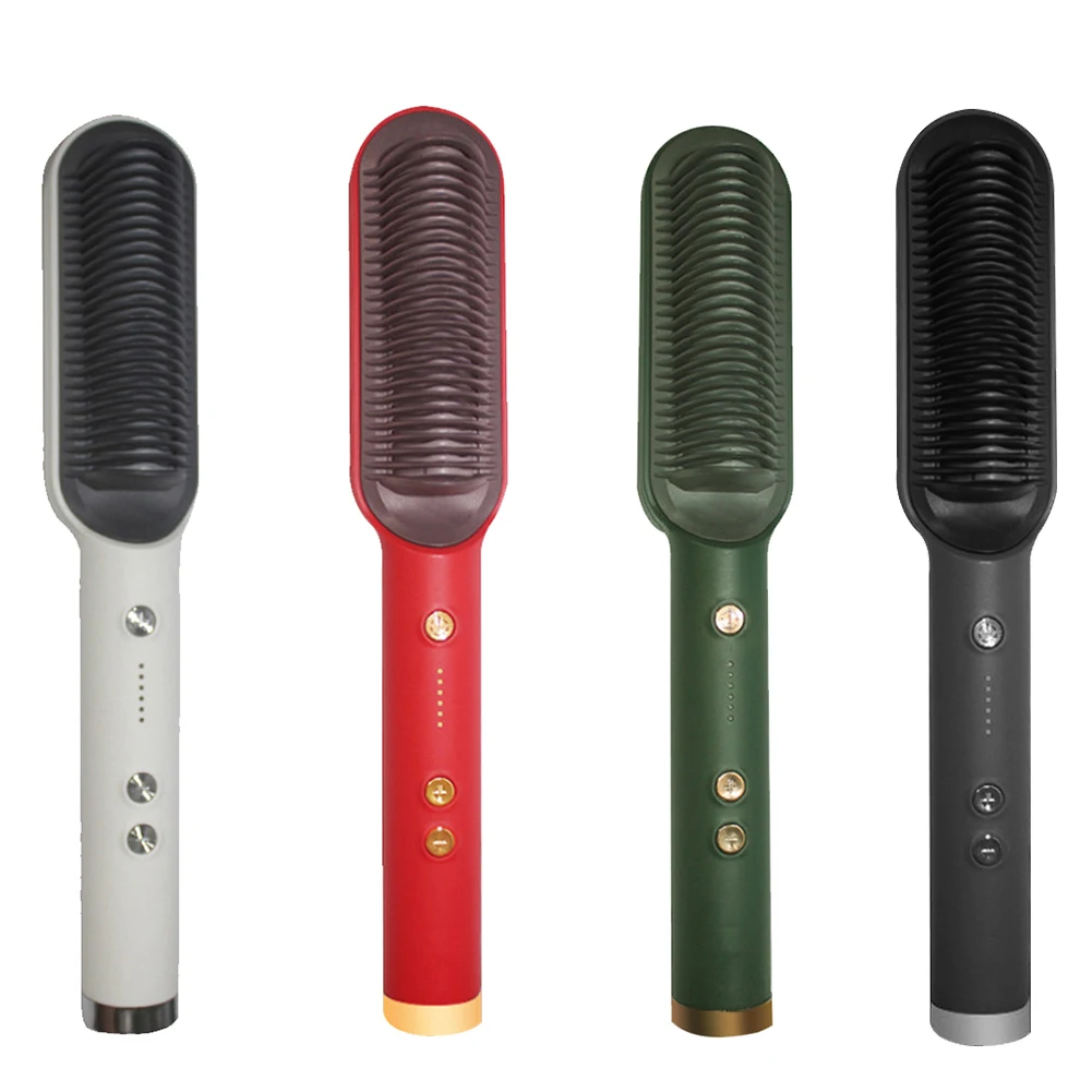 

45W Hair Straightener Ceramic Straightener Curling Iron Straightening Comb Brush Quick Hair Styler Mini Hair Curler Hair Brush