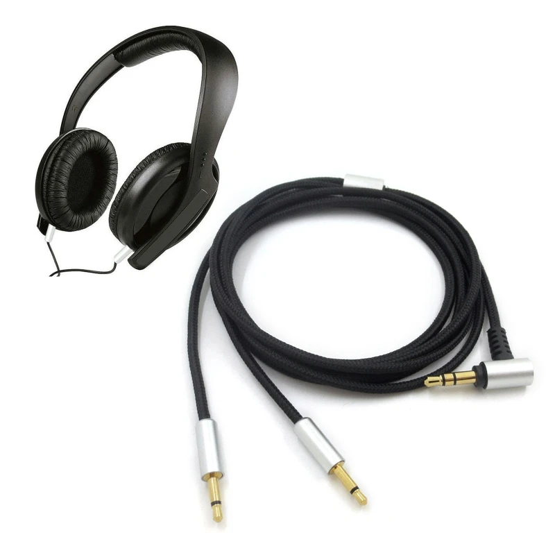 Кабель для наушников 3 5 мм на 2 шнур Sennheiser-HD202 HD212 HIFIMAN SUSVARA XF-200 HE400S HE-400I с функцией