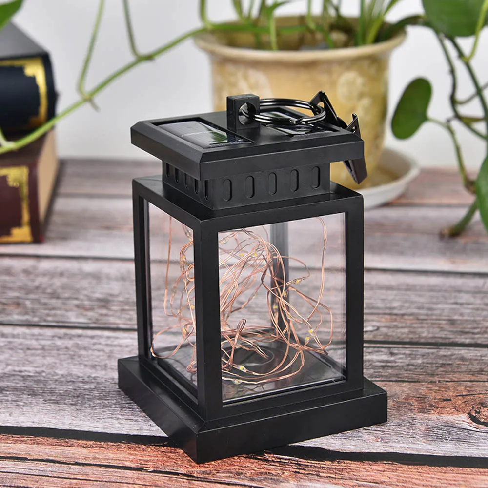 1pcs String Light Солнечный Фонарь Свеча, 1 упаковка светодиодный садовый светильник на солнечной батарее мерцающий открытый солнечный светильник Подвесной для двора садовый декоративный светильник - Испускаемый цвет: 1pcs String Light