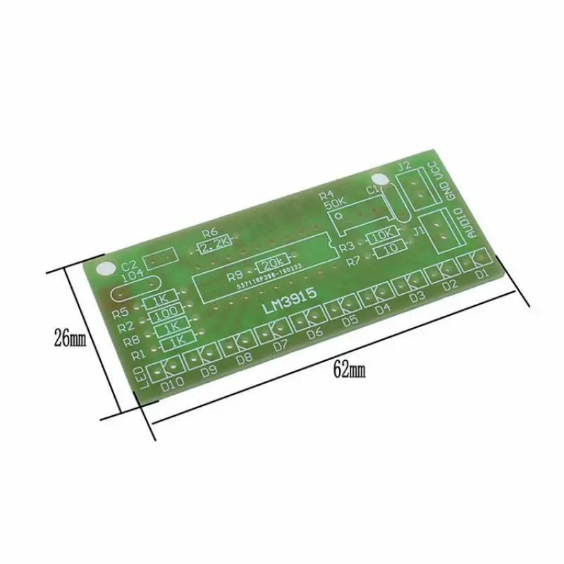 LM3915 сварочная практика 10 светодиодный индикатор уровня анализатор звукового