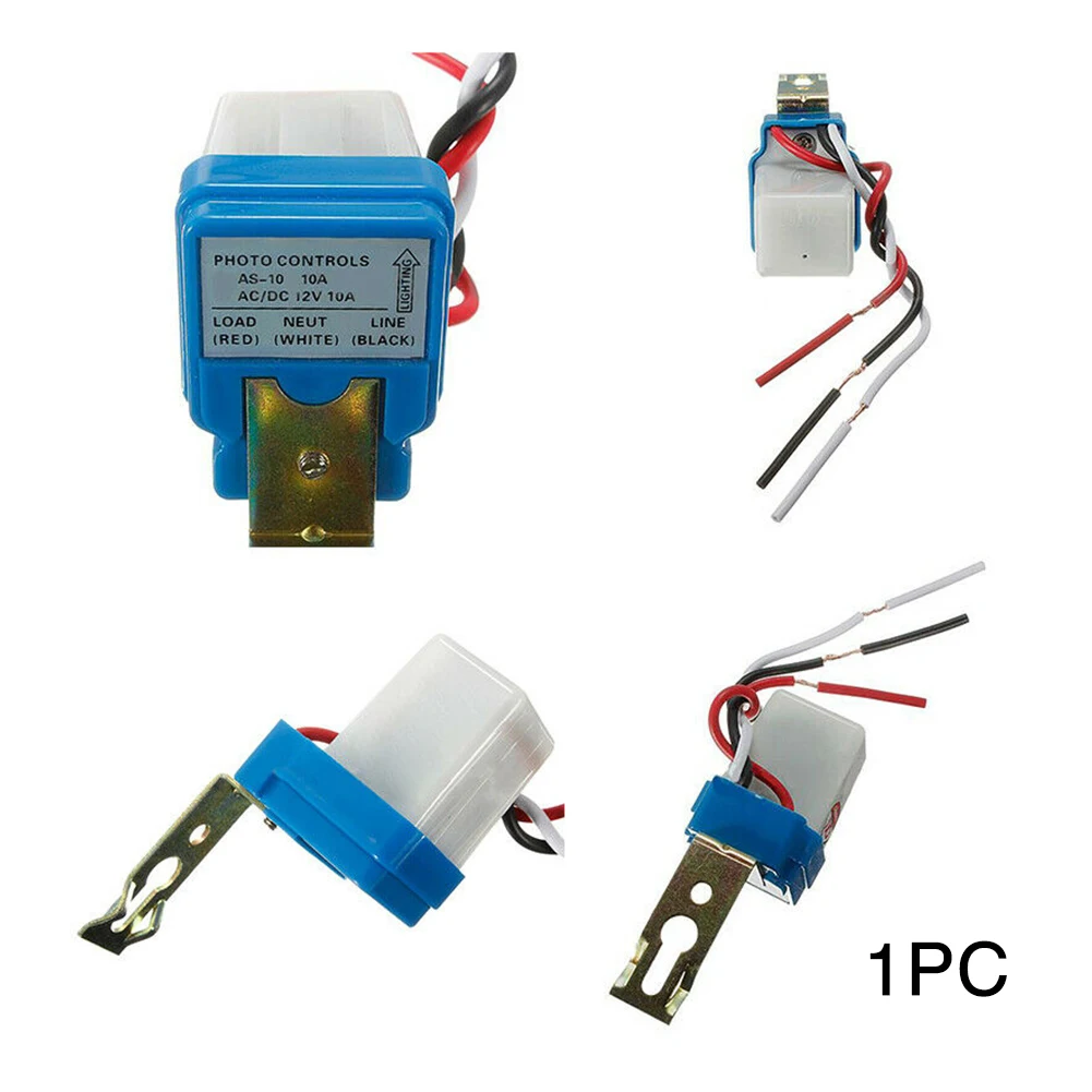 

Street Light Switch Auto On Off Sensor Wide Use 12V 10A Automatic Outdoor Easy Install Rainproof Photo Electric Gardens Schools