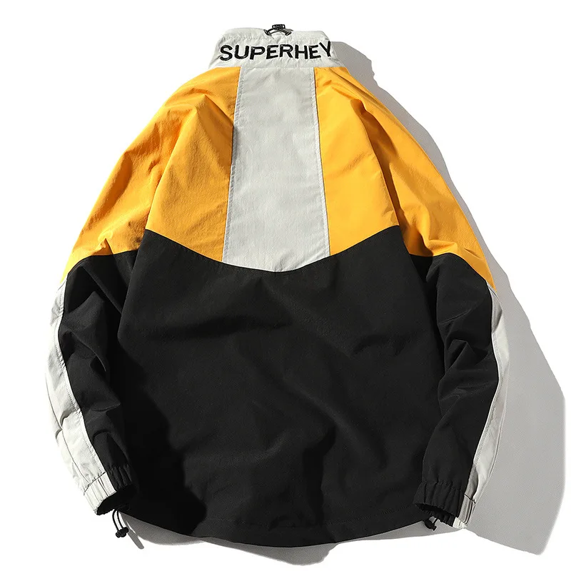 Куртка мужская в стиле Харадзюку уличная одежда ветровка хип хоп свободная