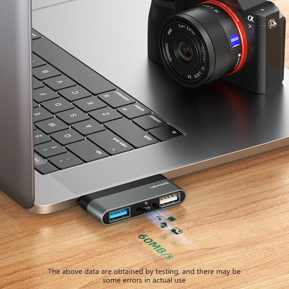

3 In 1 Type C USB Hub 4K 30Hz Multiport Adapter With HDMI-Compatible TF USB 3.0/2.0 5V Output For Ipad Pro/PC/Phone