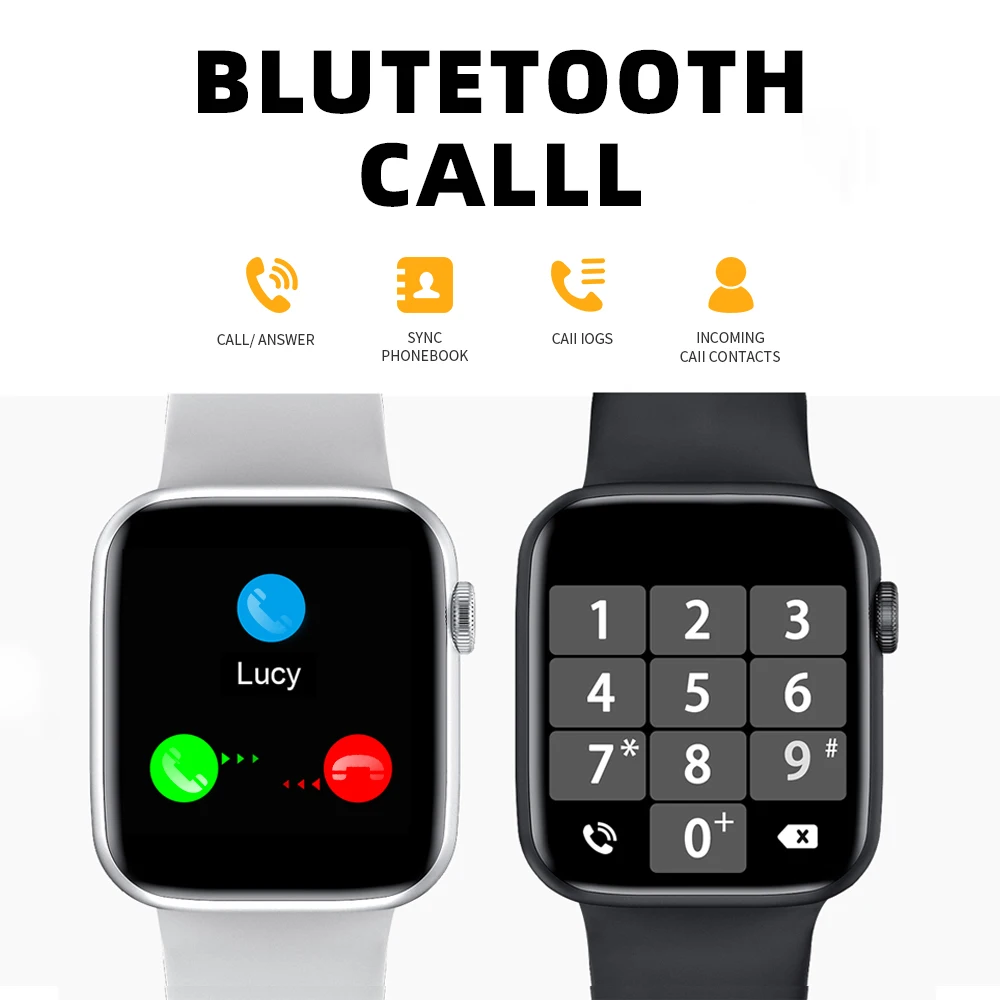 2021 smartwatch series 6 iwo w26 men womens smart watches sports fitness bracelet for huawei xiaomi apple watch pk x8 hw22 hw16 free global shipping