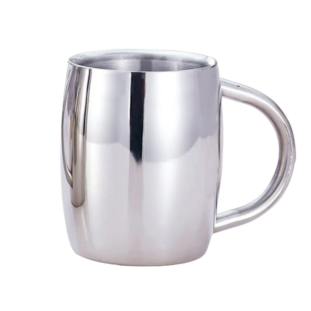 300/430 мл кофейная кружка из нержавеющей стали чашка для пива с двойными стенками