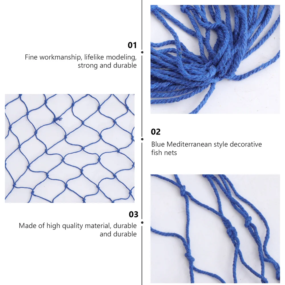 Wall Hanging Nautical Decorative Fish Net Fishing Netting Luau Party Decor (Beige) | Спорт и развлечения