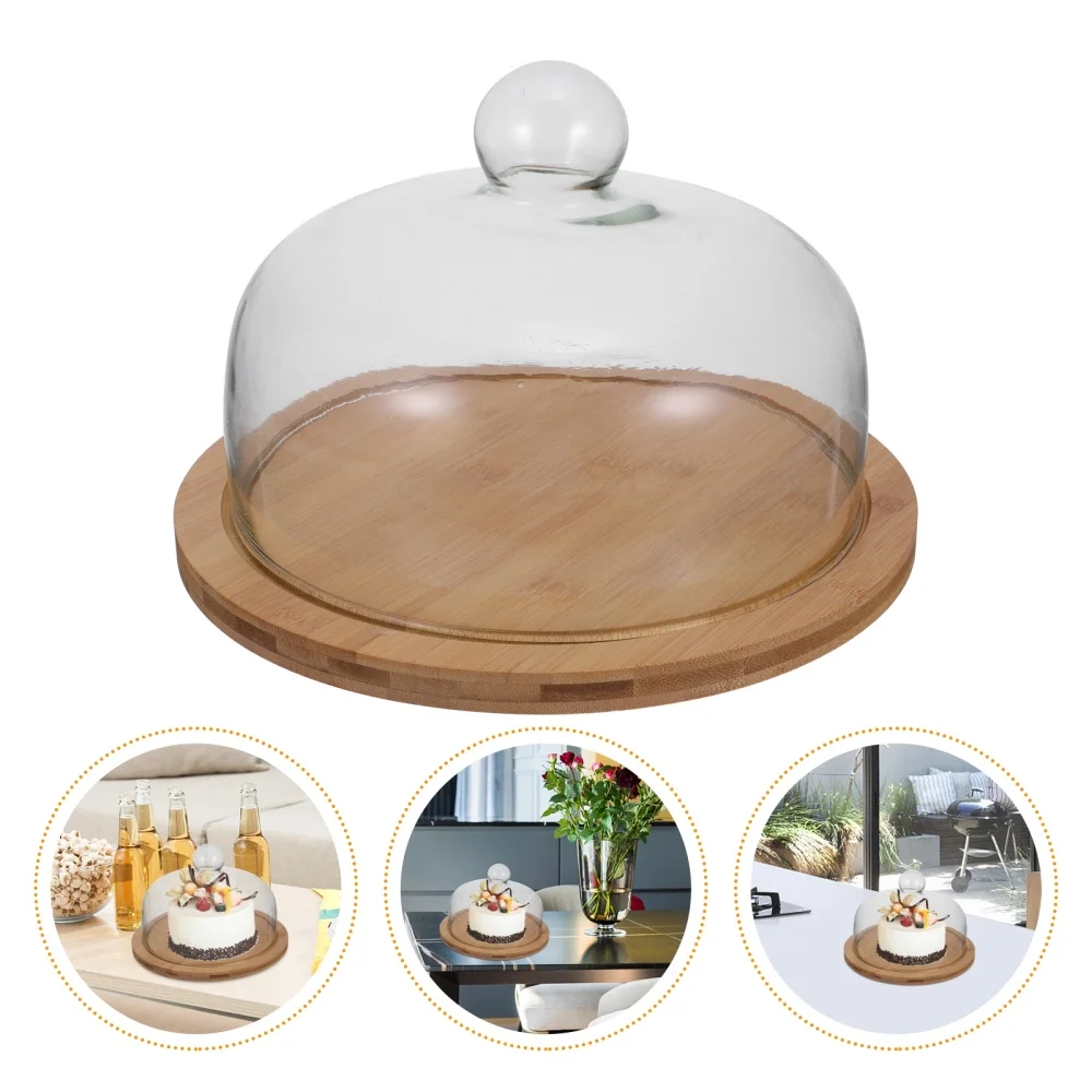 

Cake Dish with Glass Lid Professional Cake Display Premium Cake Display