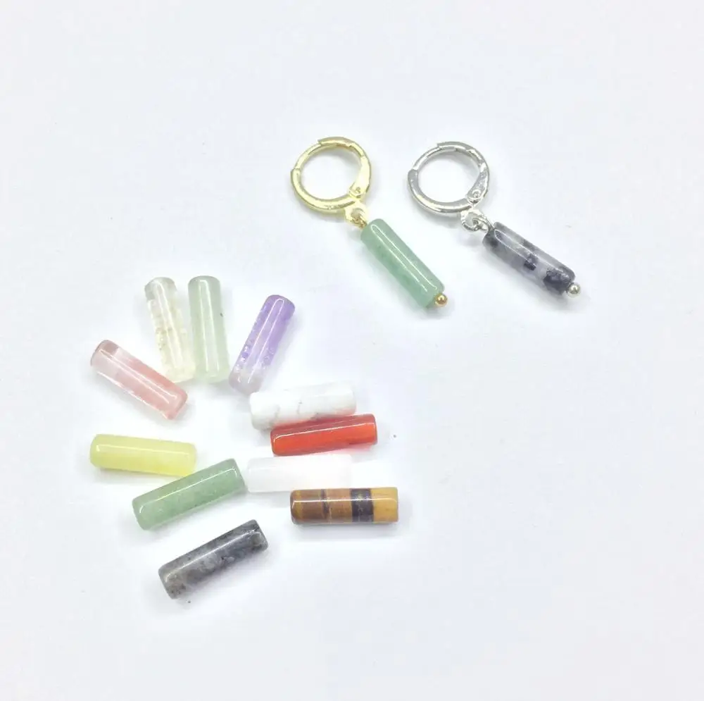 Eruifa 10 шт. 13 мм длиной 4 толщиной полудрагоценные камни подвески ювелирные изделия