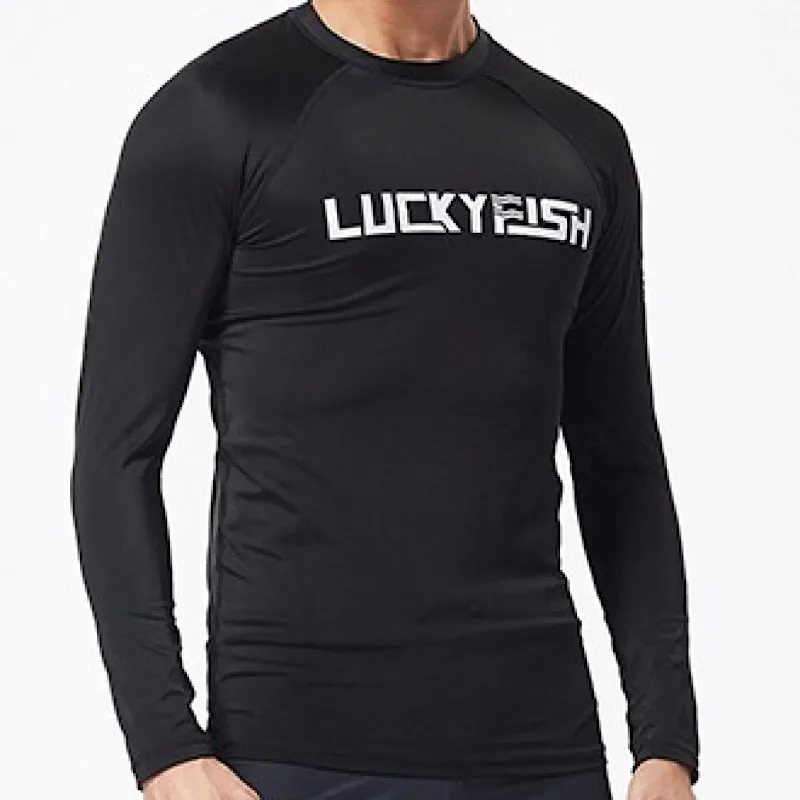 top LuckyFisf для плавания, сёрфинга, топ, Рашгард, мужская спортивная куртка, модный костюм для морского сёрфинга, быстросохнущие колготки, топ, блузка, Прямая поставка - Цвет: top