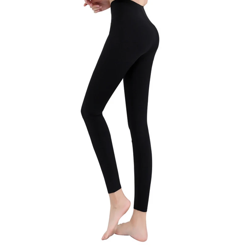 

270g Thick Winter Thermo Leggings Woman Elastic High Waist Push Up Fitness Leggings Thin Abdomen Compression Pants Gym Clothing