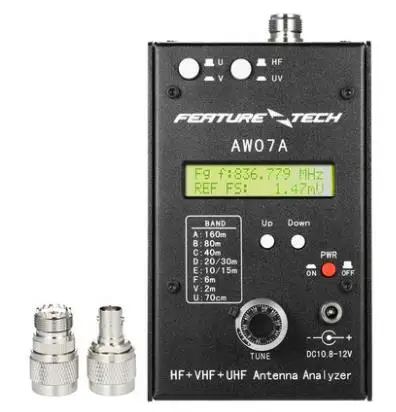 AW07A HF VHF UHF 160M Impedance SWR Antenna Analyzer for HAM Radio Hobbists DIY Walkie Talkie Two Way Radios | Электроника