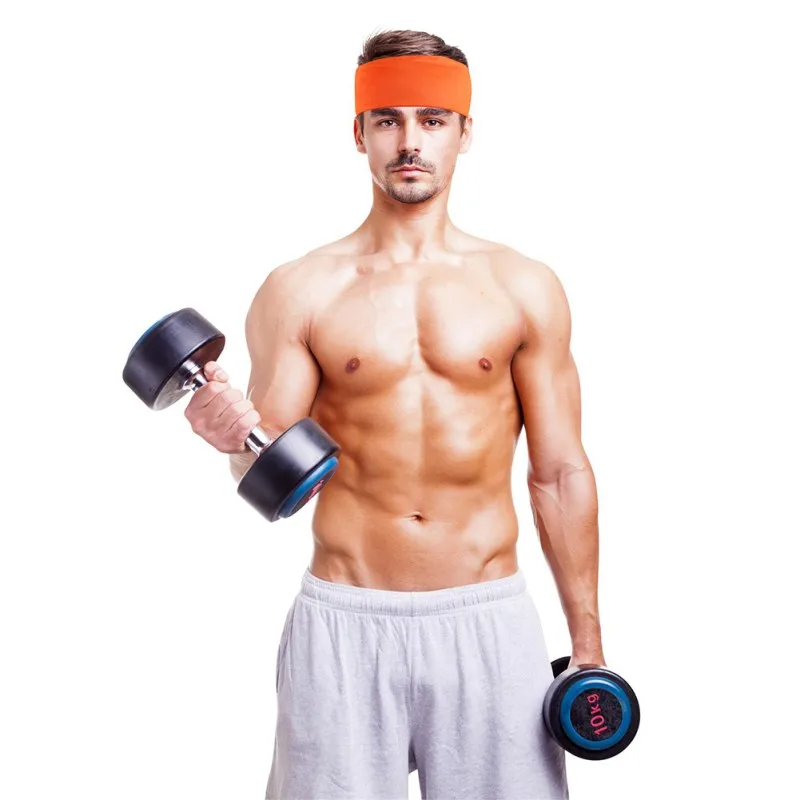 

Hot! Unisex High Elastic Sport Headband Yoga Stretch Elastic Headwrap Hairband Hair Sports Running Accessories Sports Band Dry