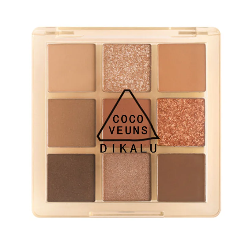 

New Dikalu Nine-Color Eyeshadow Decay City Cold and Warm Plate Pearlescent Matte Acrylic Transparent Nine-Square Eye Shadow