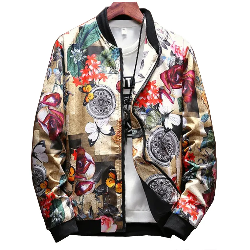 

Fashion Spring 2020 New Print Casual Jacket Mens Japanese Streetwear Designer Clothes Plus ASIAN SIZE 4XL 5XL