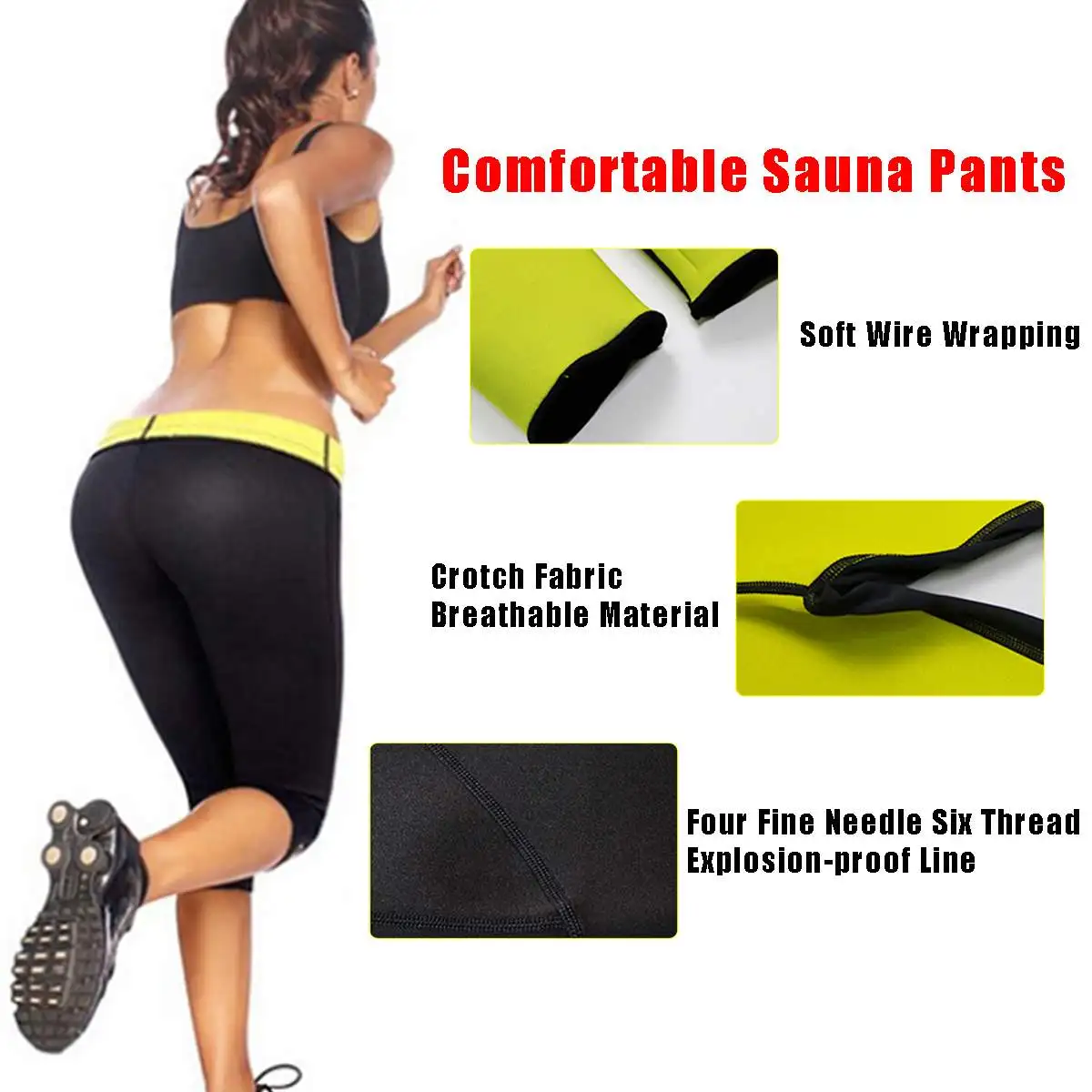 Брюки для похудения хит продаж спортивные штаны сауны тела женщин термо неопрен