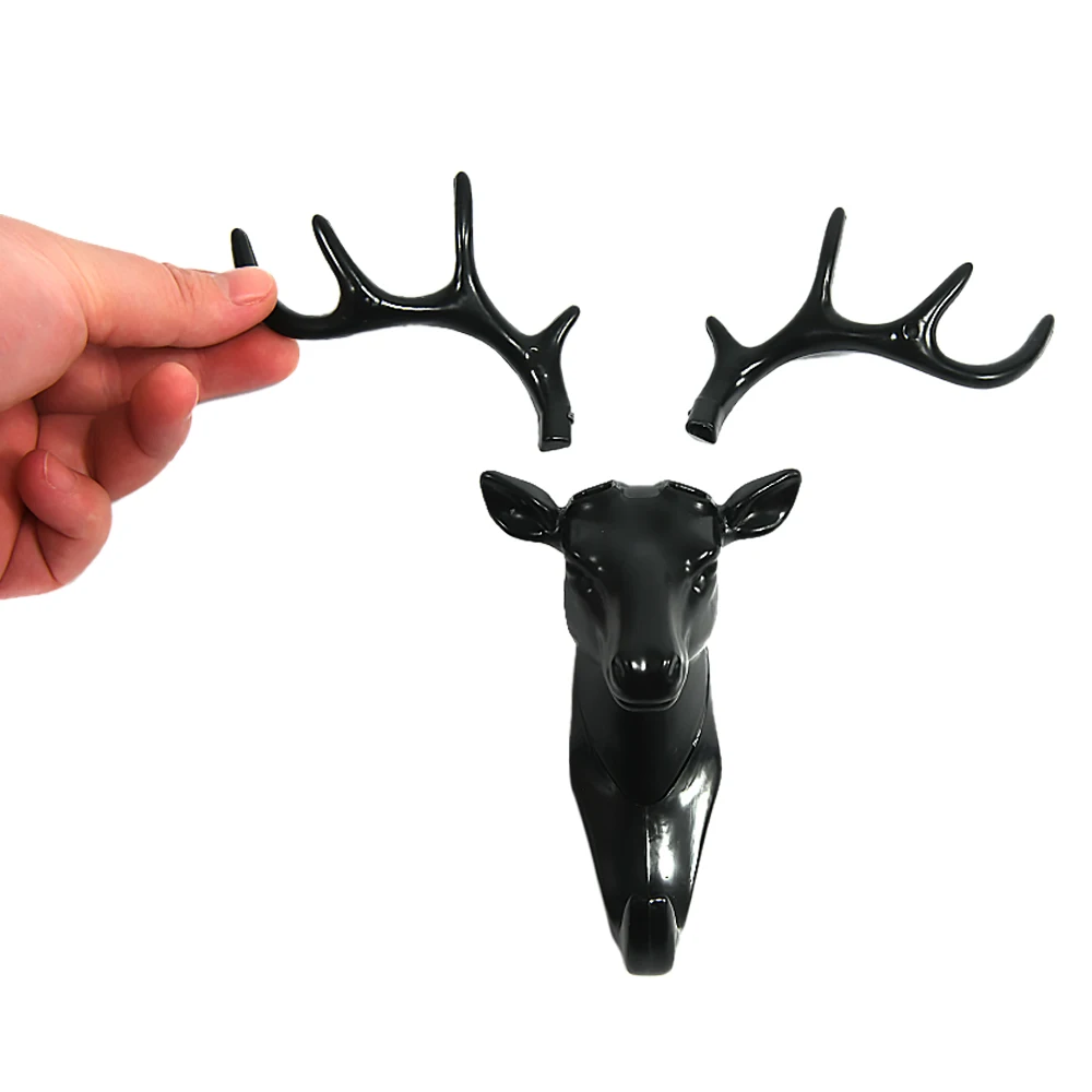 Wall Hanging Vintage Deer Head Antlers for Clothes Hat Scarf Key Horns Hanger Decoration | Дом и сад