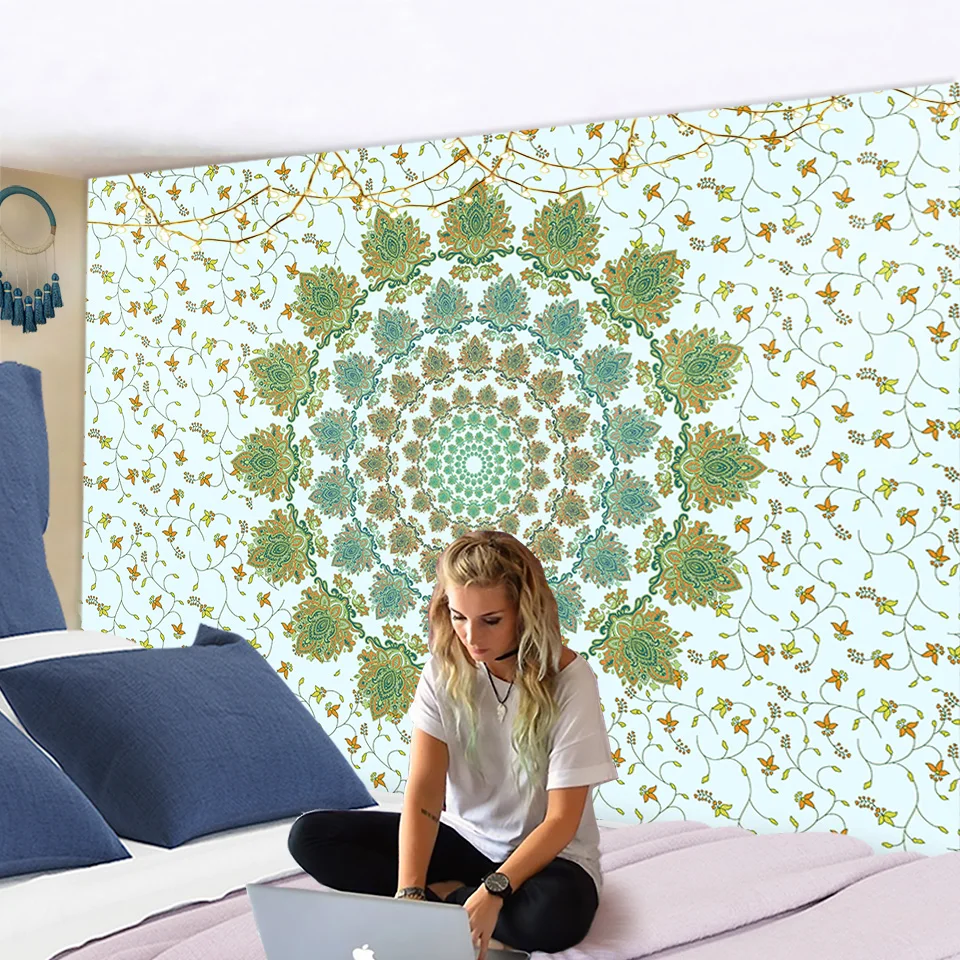 

Mandala Tapestry Wall Hanging Hippie Boho Wall Decorative Yoga Mat Throw Blanket Rug Bedspread Table Cloth Home Decor