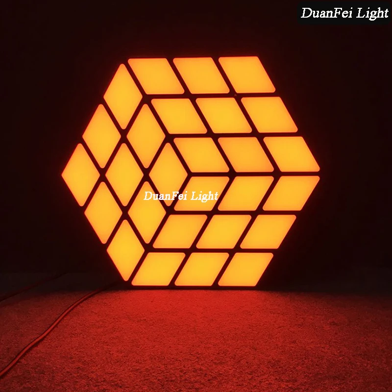 3 шт волшебный Креативный светодиодный настенный светильник 3D cube rgb color |