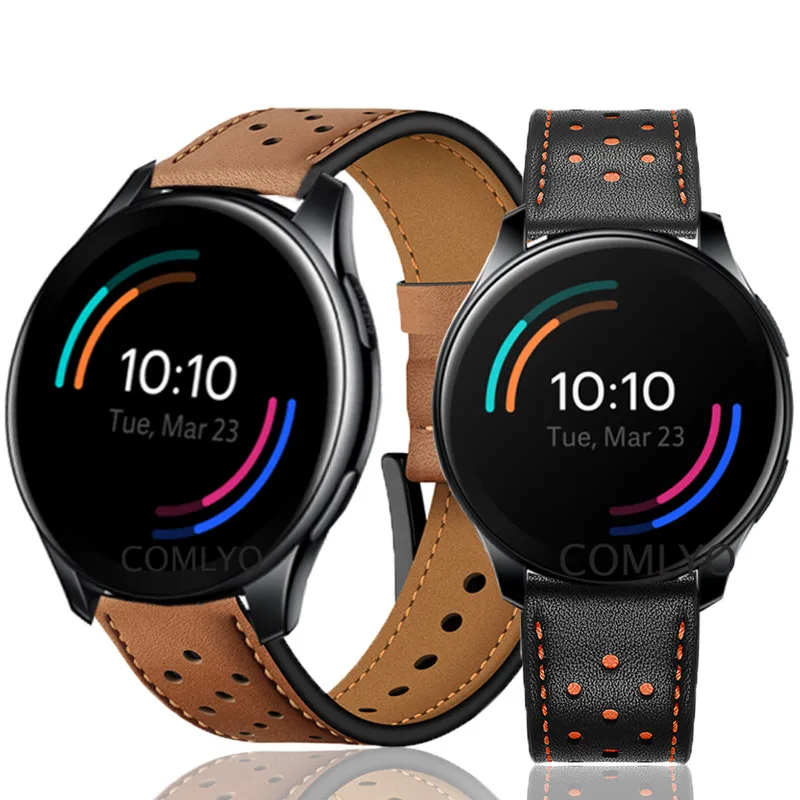 

High quality wristband for Oneplus watch Strap Leather smartwatch bracelet band belt for one plus Bracelet