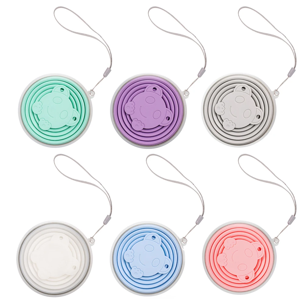 Складная дорожная чашка телескопическая для воды из нержавеющей стали