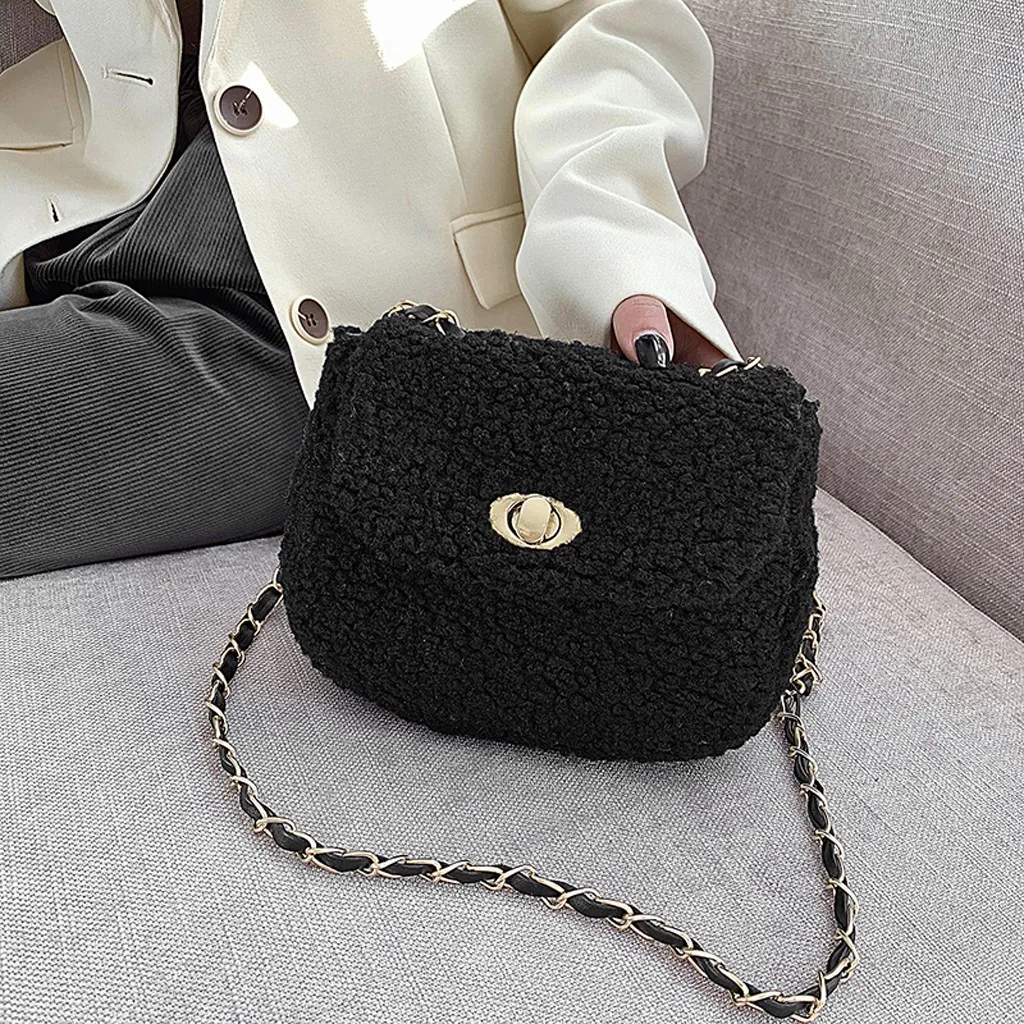 Сумки через плечо для женщин велюровые женские сумки одноцветные роскошные