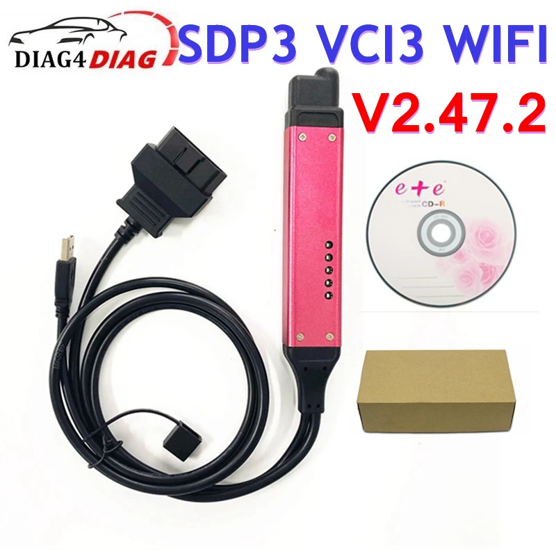 A +++ VCI3 SDP3 V2.47.2 для тяжелых грузовиков обновленная версия Wi-Fi беспроводной