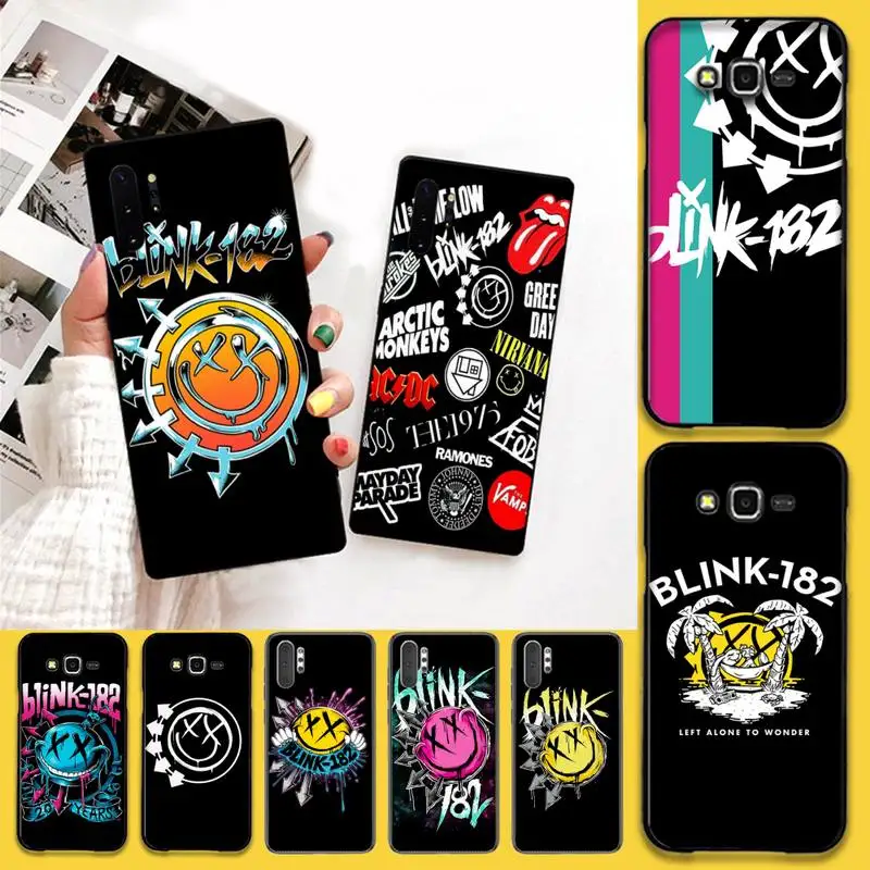 

HPCHCJHM Pro Punk Rock Band Blink 182 TPU Soft Phone Case Cover For Samsung Note 7 8 9 10 pro Galaxy J7 J8 J6 Plus 2018 Prime