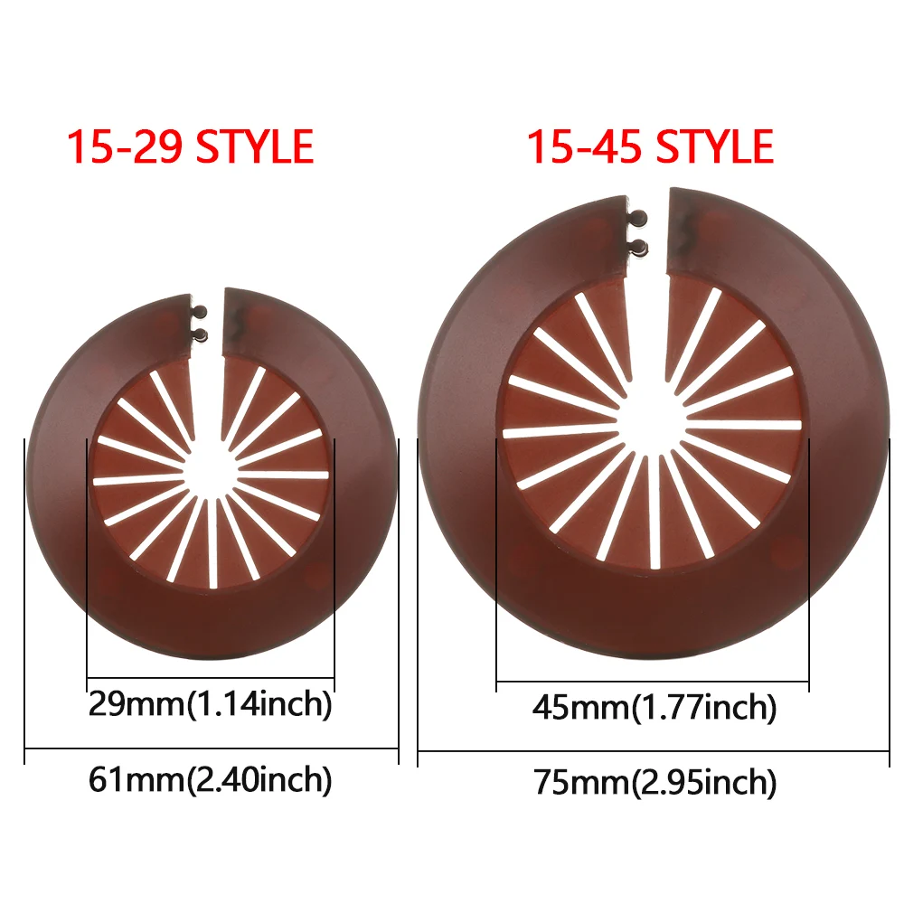 

1PC Multicolor Pipe Decorative Cover Valve Radiator Pipe Covers Plumb-Pak Pipe For Wall Ducts Useful Kitchen Faucet Accessories
