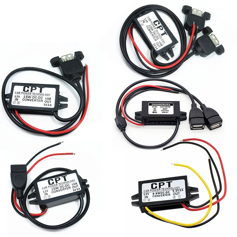 Преобразователь постоянного тока модуль 12 В до 5 Регулятор Шаг DC питания