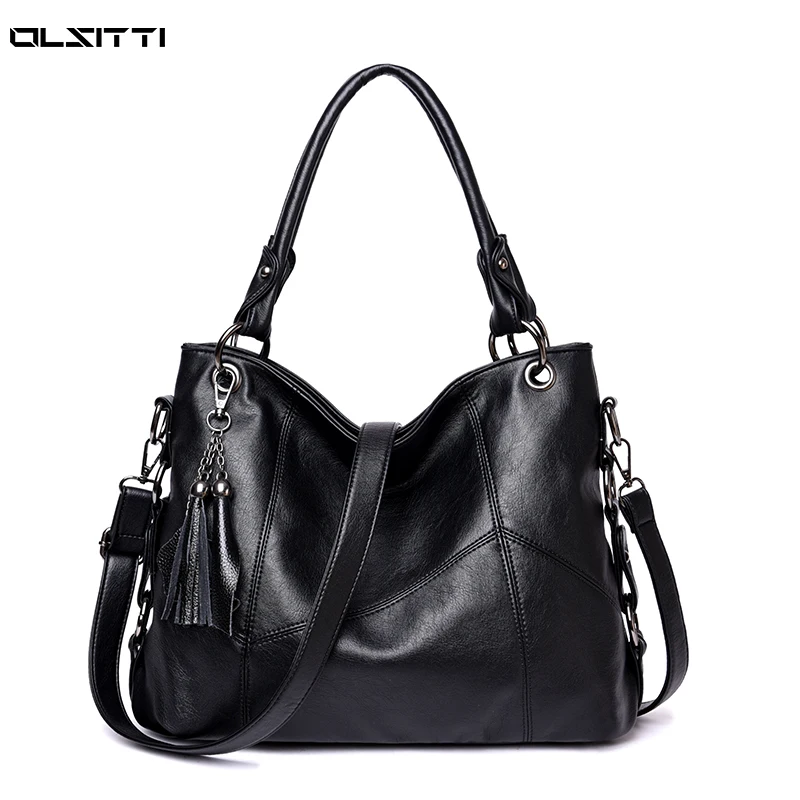 

Leather Large Capacity Crossbody Bags for Women 2021 Luxury Brand Designer Women's Handbag High Quality Retro Shoulder Tote Bag
