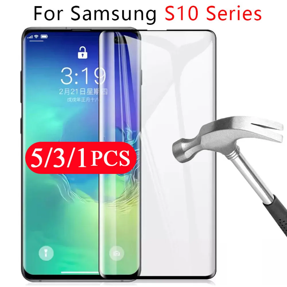 

5/3/1 шт. закаленное стекло для samsung galaxy S20 ultra S10 5G lite S10E S9 S8 plus S7 edge защита для экрана телефона защитная пленка