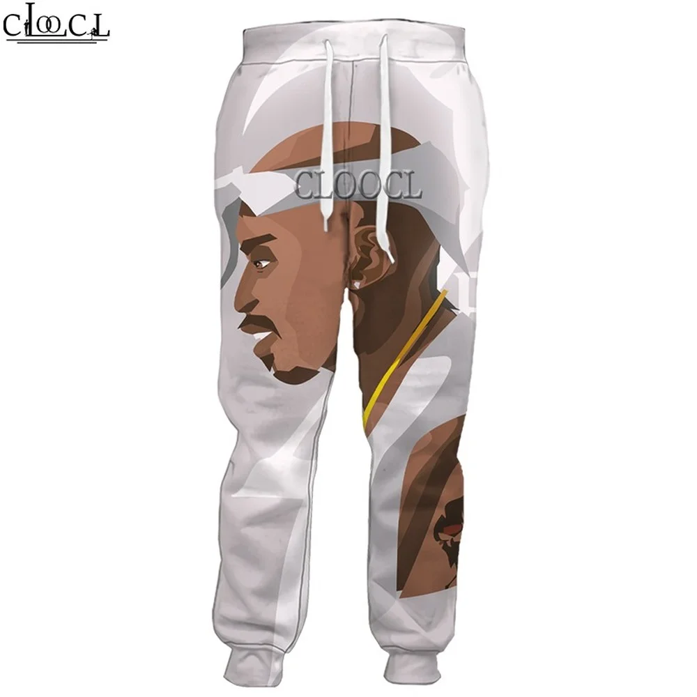 CLOOCL Newest Hip Hop Rapper Amaru Shakur 2pac Tupac Trousers Men Women 3D Print Fashion Casual Sweatpant Harajuku Jogging Pants | Мужская