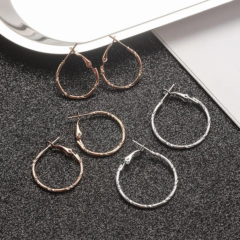

9Pairs/set Fashion Big Circle Huggie Hoop Round Earrings Women Ear Studs Steampunk Earring Charm Party Jewelry Gift
