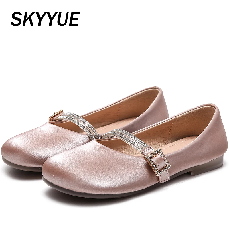 Весна 2020 Детская обувь принцессы для маленьких девочек Розовые туфли из