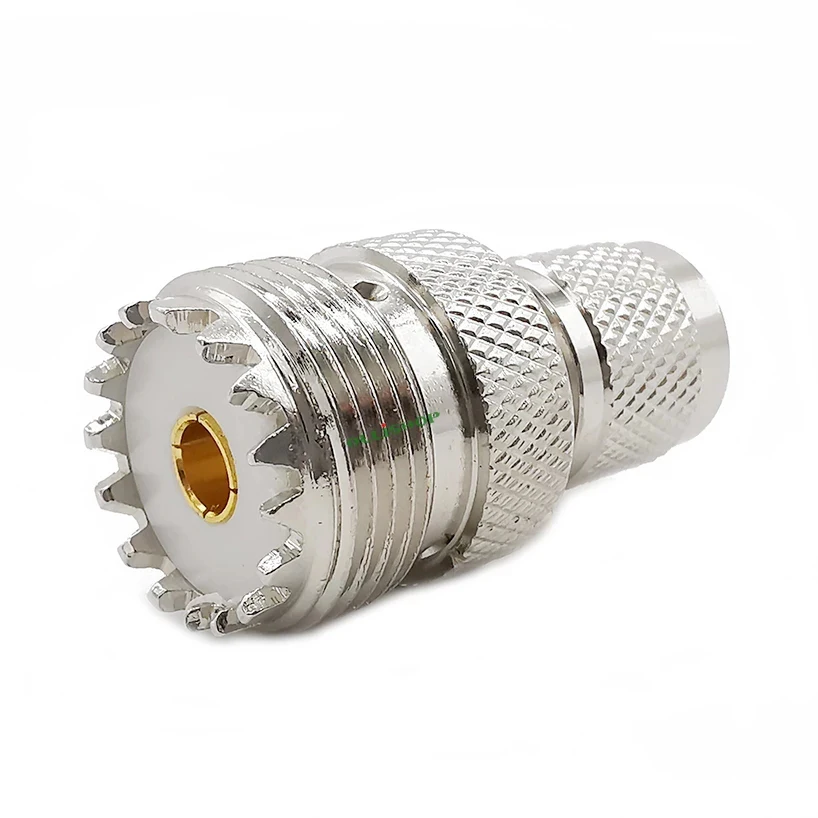 2 шт./лот Mini-UHF штекер к UHF SO239 PL259 гнездовой RF конвертер коаксиальный