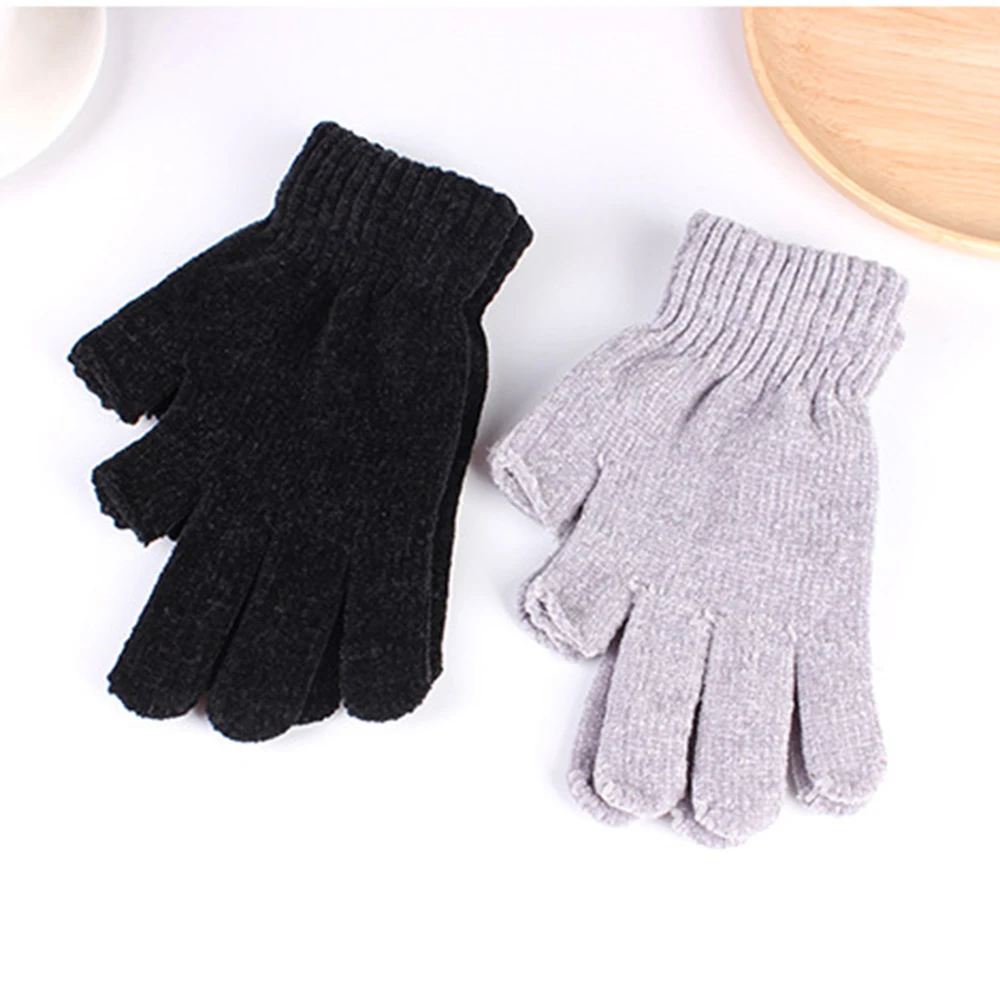 

Unisex Winter Cycling Driving Half Finger Gloves Anti-slip Sunscreen Gloves Women Touch Screen Mittens Lady Thin Non Slip Glove