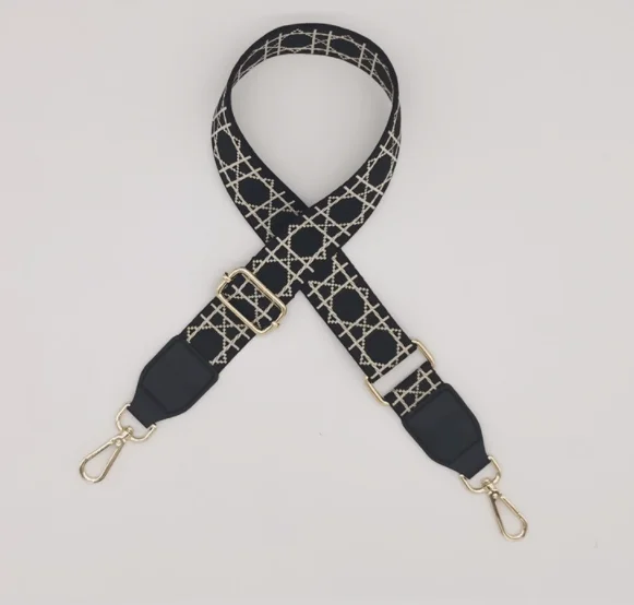 Аксессуары для сумок HJKL тканевый широкий рюкзак с цепочкой черный холщовый