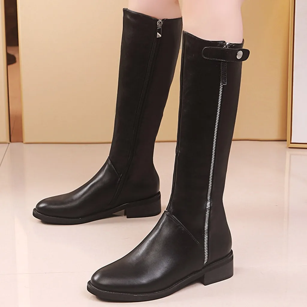 Женские ботильоны на молнии сбоку с пряжкой и квадратной боковой молнией Яркие