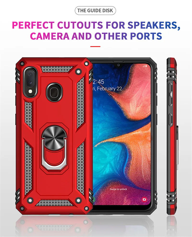 Чехол с кольцом-держателем для Samsung Galaxy A20E 2019 A10E A10 A20 A30 S A40 A50 A70 A80 A90 | Мобильные