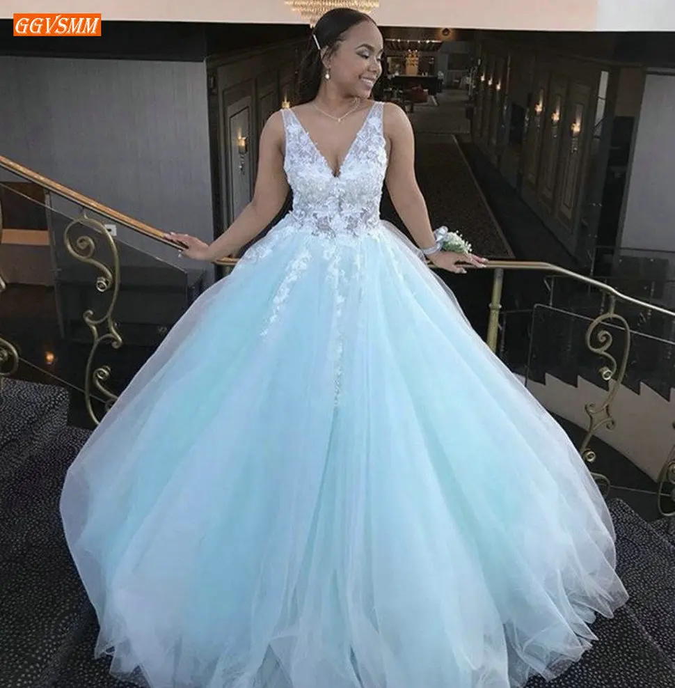 

Женское выпускное платье с V-образным вырезом, с кружевной аппликацией