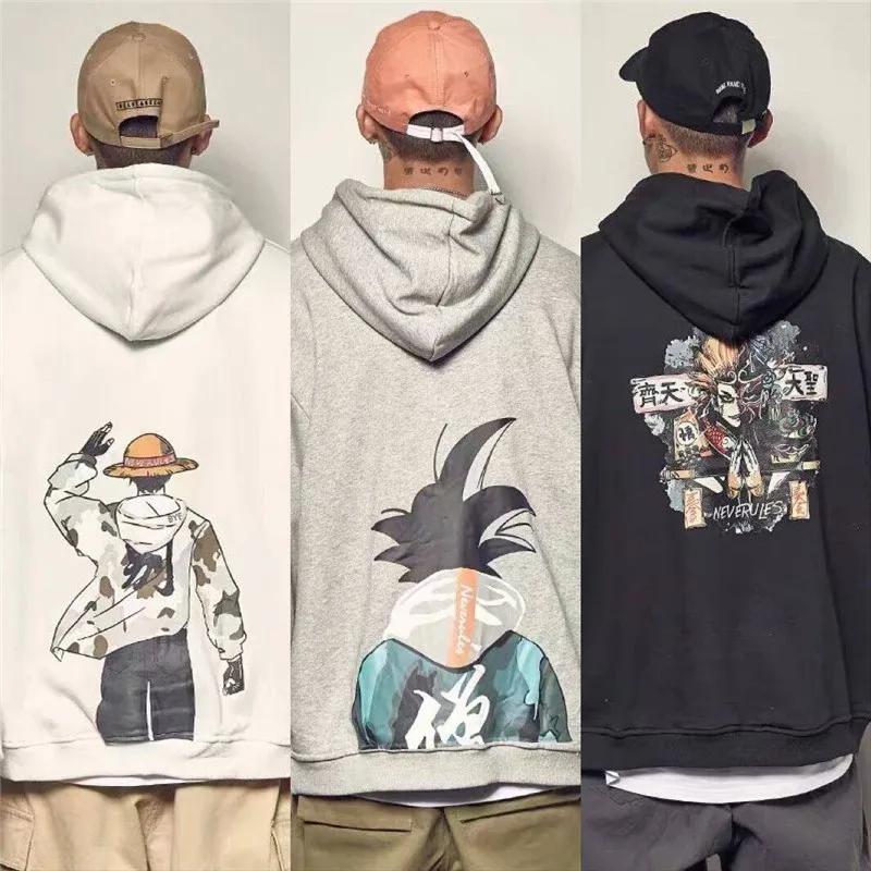 

Fashion Men Women Hoodies Anime New Hoodie Pullover Hooded Lovers Sweatshirt Outerwear Coat Hip Hop Japan Hoodie Male