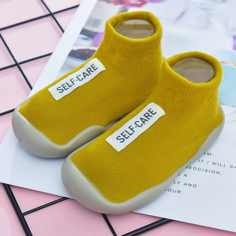 

Универсальные вязаные ботинки с низким верхом на мягкой резиновой подошве для детей и мужчин, для весны и осени, Нескользящие, для прогулок