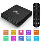 X96 воздуха Android приставка для ТВ amlogic s905x3 1080P 8K смарт-приставка для ТВ 4 Гб 64 Гб 2,4 г5G WiFi медиаплеер, совместимому с HDMI Декодер каналов кабельного телевидения